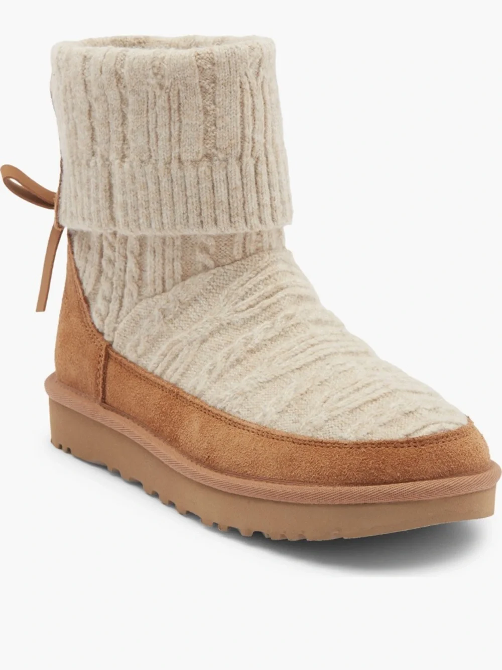UGG® Classic Mini Cable Knit Bootie (Women)